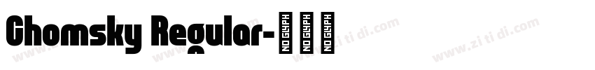 Chomsky Regular字体转换